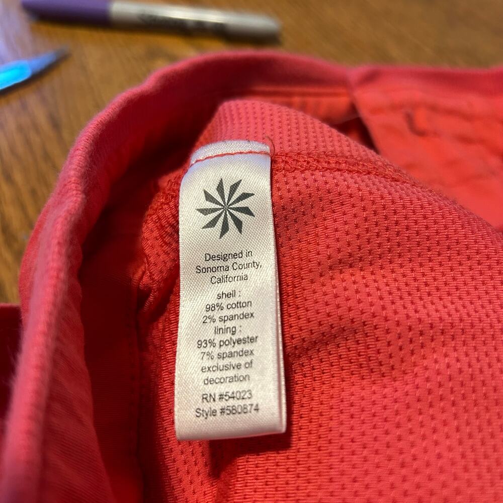Athleta Sonora Skort Womens 6P Watermelon Red Sporty Pockets Athleisure - Picture 3 of 6